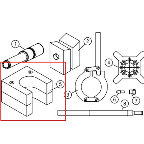 0078330 HP Seal removal tool stand for kmt waterjet machine slv 75 plus water jet parts