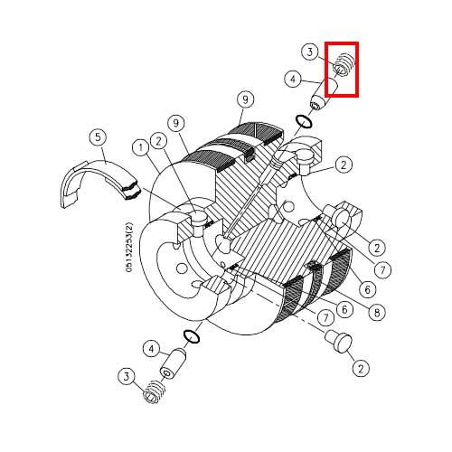 05049887 Setscrew 90K For kmt waterjet machine uhp waterjet part 