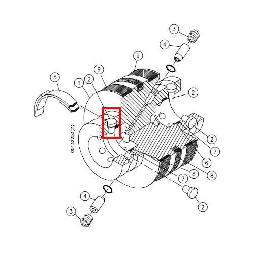 05074380 Clevis Pin 90K For kmt waterjet machine uhp waterjet part 