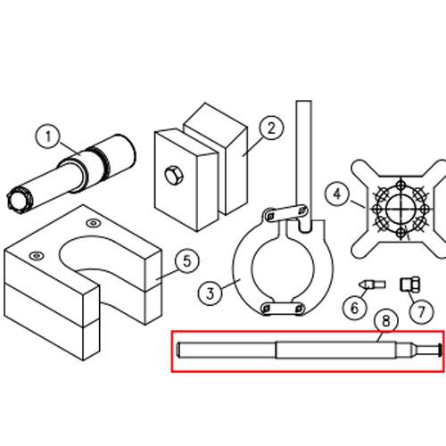 10148674 HP seal installation tool, .88 plunger for kmt waterjet machine slv 75 plus water jet parts