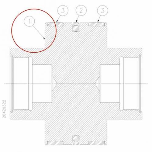 20429330 PISTON HYDRAULIC 4.03 Waterjet Spare Parts