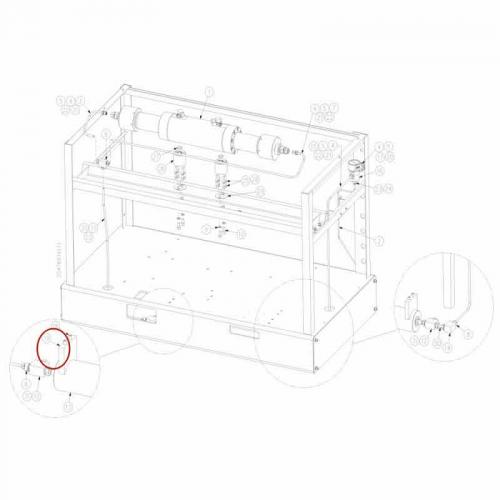 20454882 CLAMP FIXING ACCUMULATOR 1 L Waterjet Spare Parts