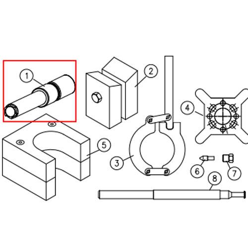20477460 plunger removal tool, .88 plunger for kmt waterjet machine slv 75 plus water jet parts