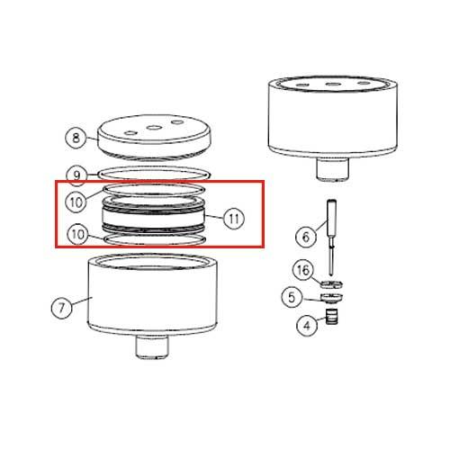 BV501184 Piston Pneumatic Cylinder 90K For American waterjet machine uhp waterjet part 