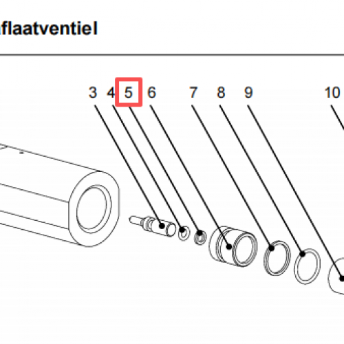 Waterjet Spare Parts Back-up ring 1002056 used for Resato