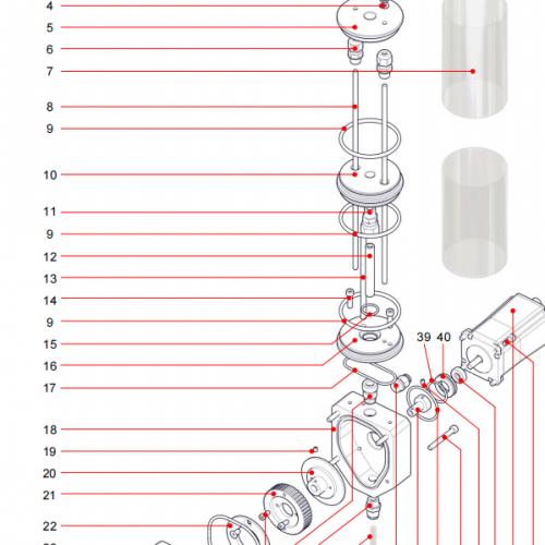 Barrel 1039520 waterjet parts used for Resato