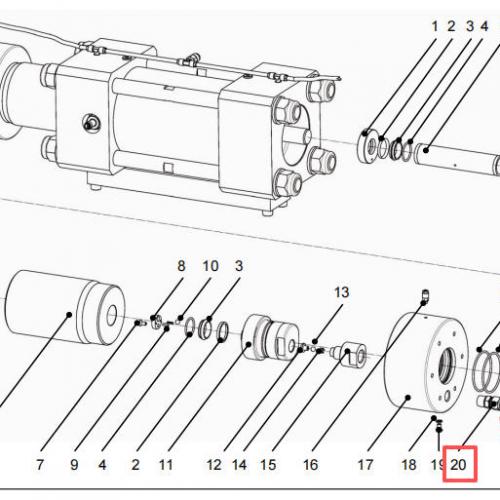Waterjet Spare Parts Connector 1003370 used for Resato Intensifier