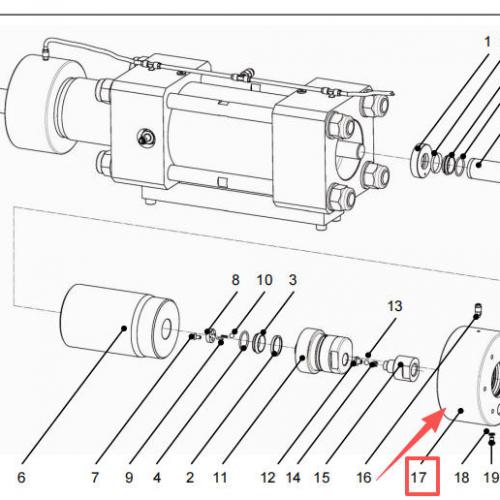 Waterjet spare parts HP flange 1004316 used for Resato intensifier