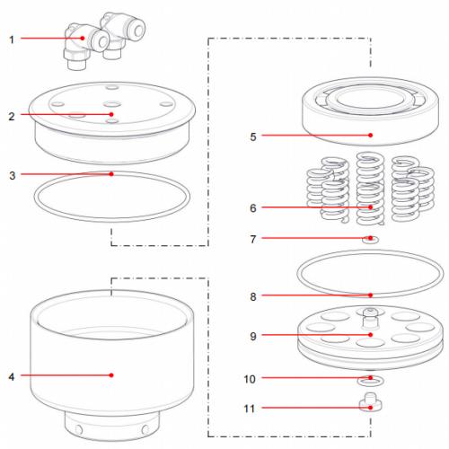 O-ring 1027382 waterjet spare parts used for Resato