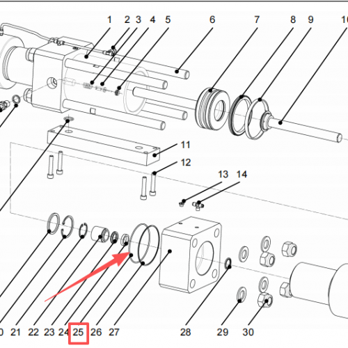 Resato Waterjet spare parts O-ring 1003327 used for intensifier