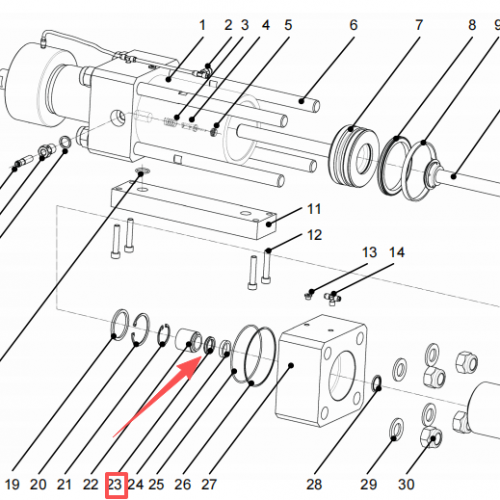 Resato Waterjet spare parts Hydraulic seal 1003426 used for intensifier