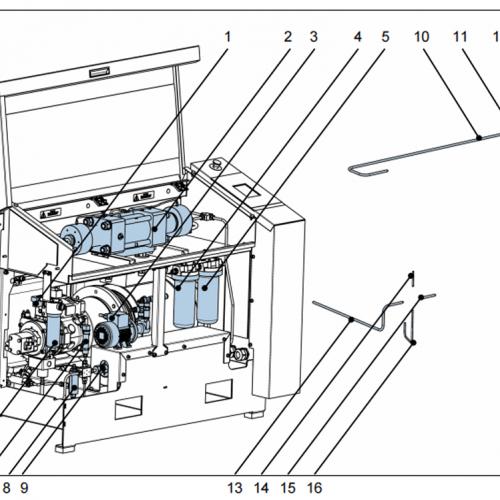 Waterjet spare parts 1035375 HP pipe Cross - pressure transmitter included collars and glands